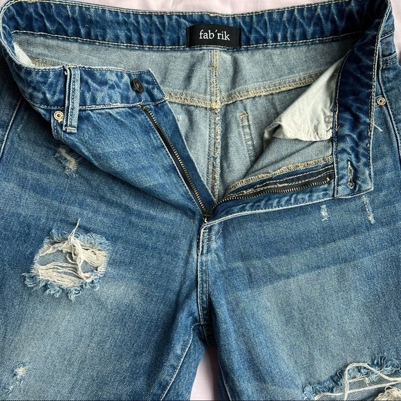 fab'rik High Rise Distressed Blue Jeans - Picture 8 of 13